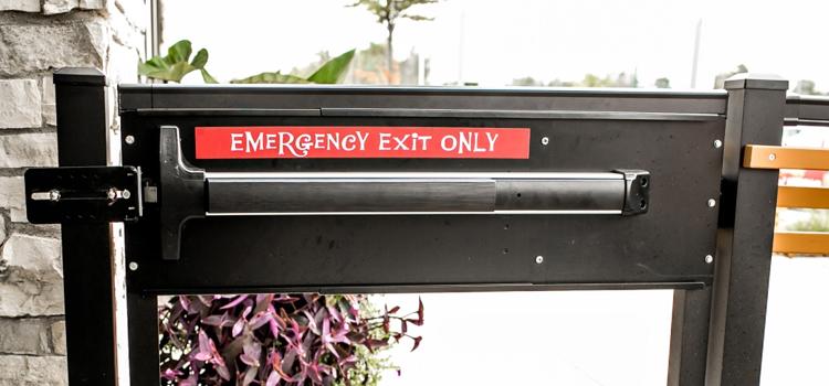 emergency push bar installation in Laguna Woods